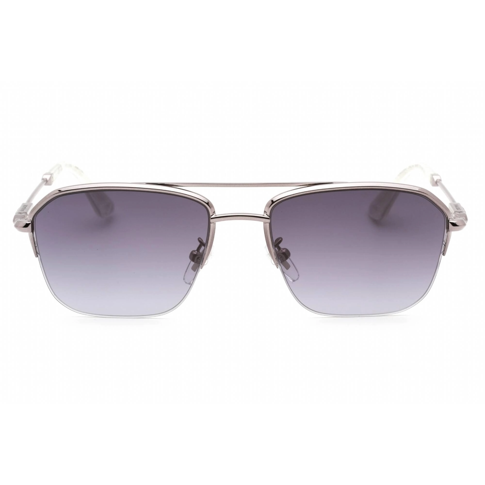 Police Men's Sunglasses - Total Shiny Ruthenium Aviator Full Rim Frame | SPLL18M 0509