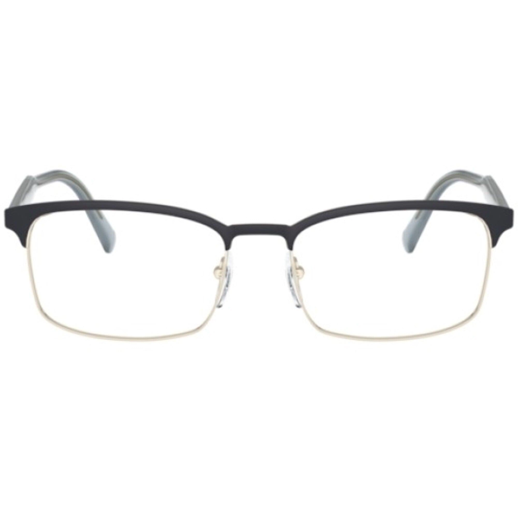 Prada Men's Eyeglasses - Blue Gold Metal Rectangular Frame | PRADA 0PR 54WV VH81O1