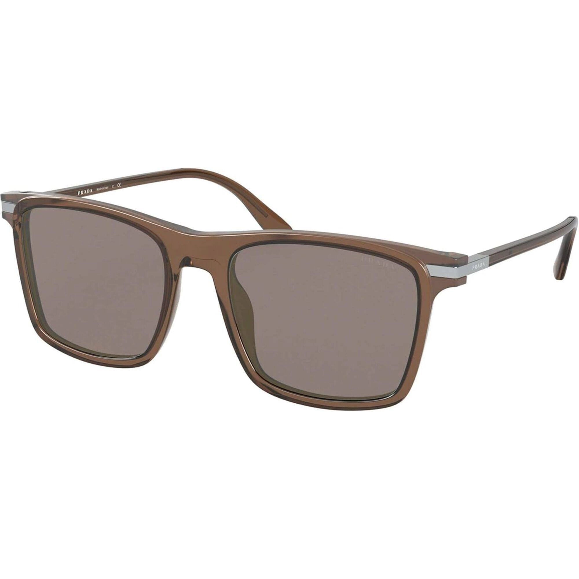 Prada Men's Sunglasses - Brown Plastic Rectangular Frame | PRADA 0PR 19XSF 09F03D54