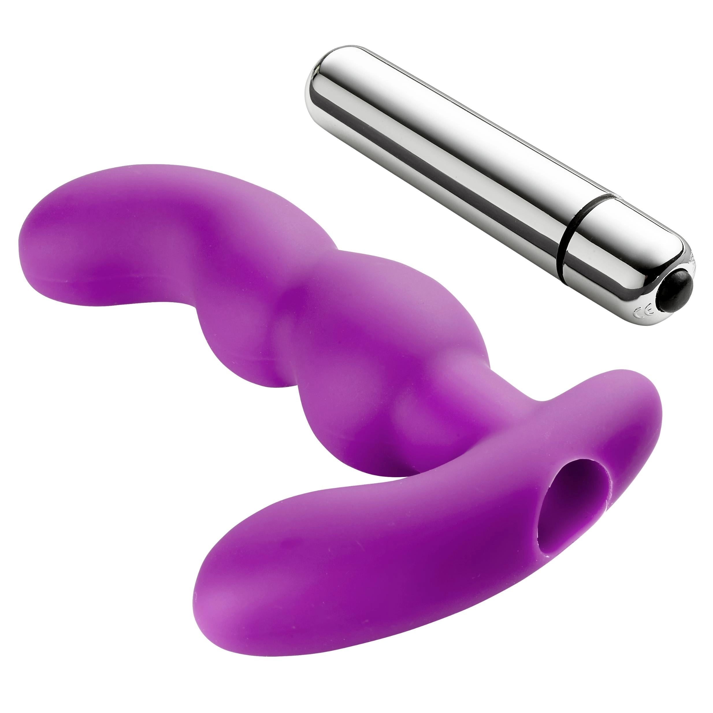 Prostate Pro Soft Angled Tip Prostate Anal Massager W/c Rings