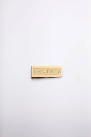 "money On My Miind" Money Clip In Gold
