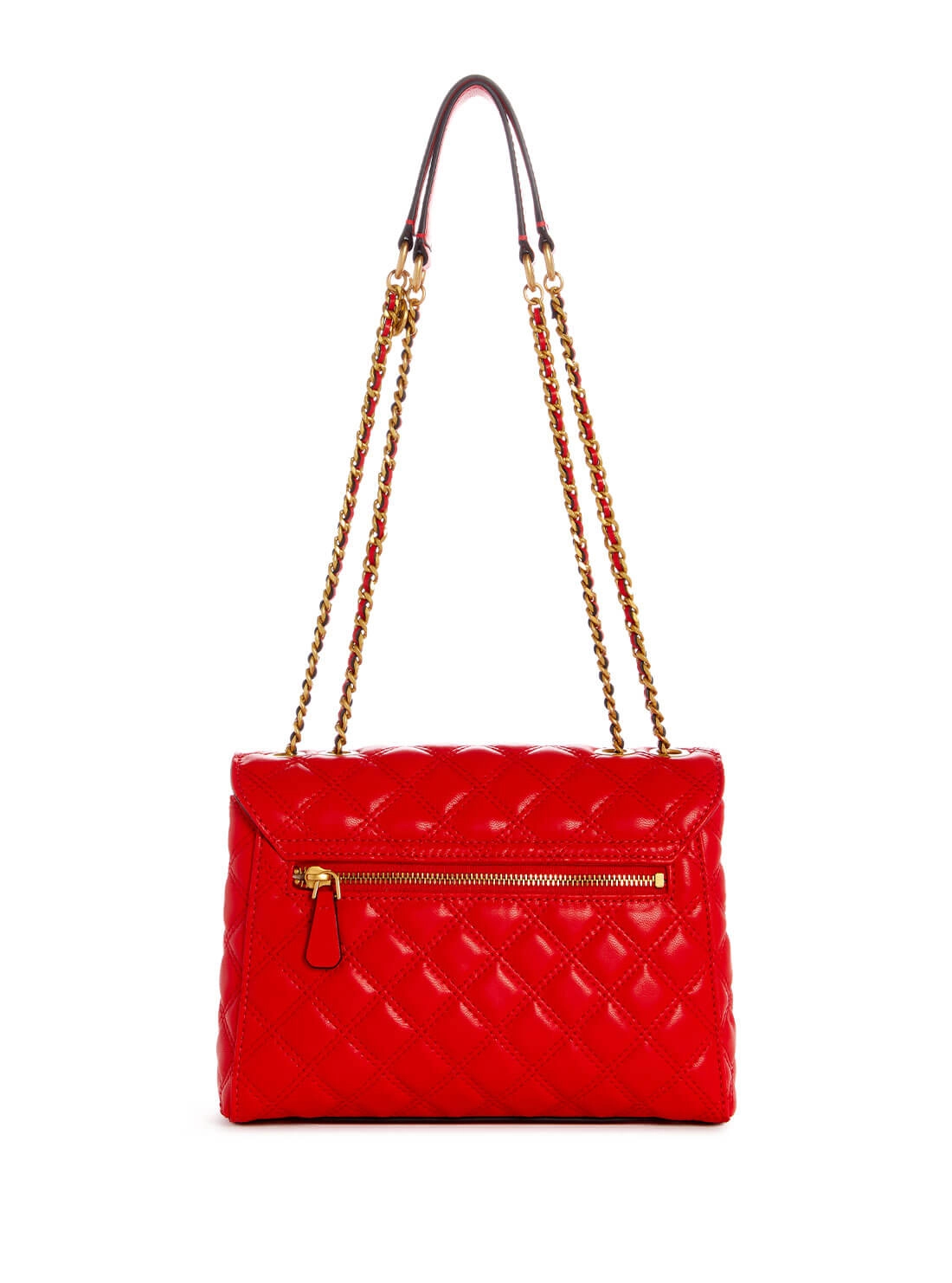 Red Quilted Giully Crossbody Bag