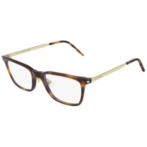 Saint Laurent Men's Eyeglasses - Havana Gold Square Frame | SAINT LAURENT SL262 004