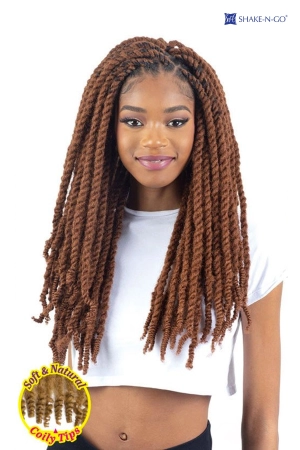 SHAKE N GO FREETRESS EQUAL BRAID - 3X CUBAN TWIST SOFT & NATURAL 16"