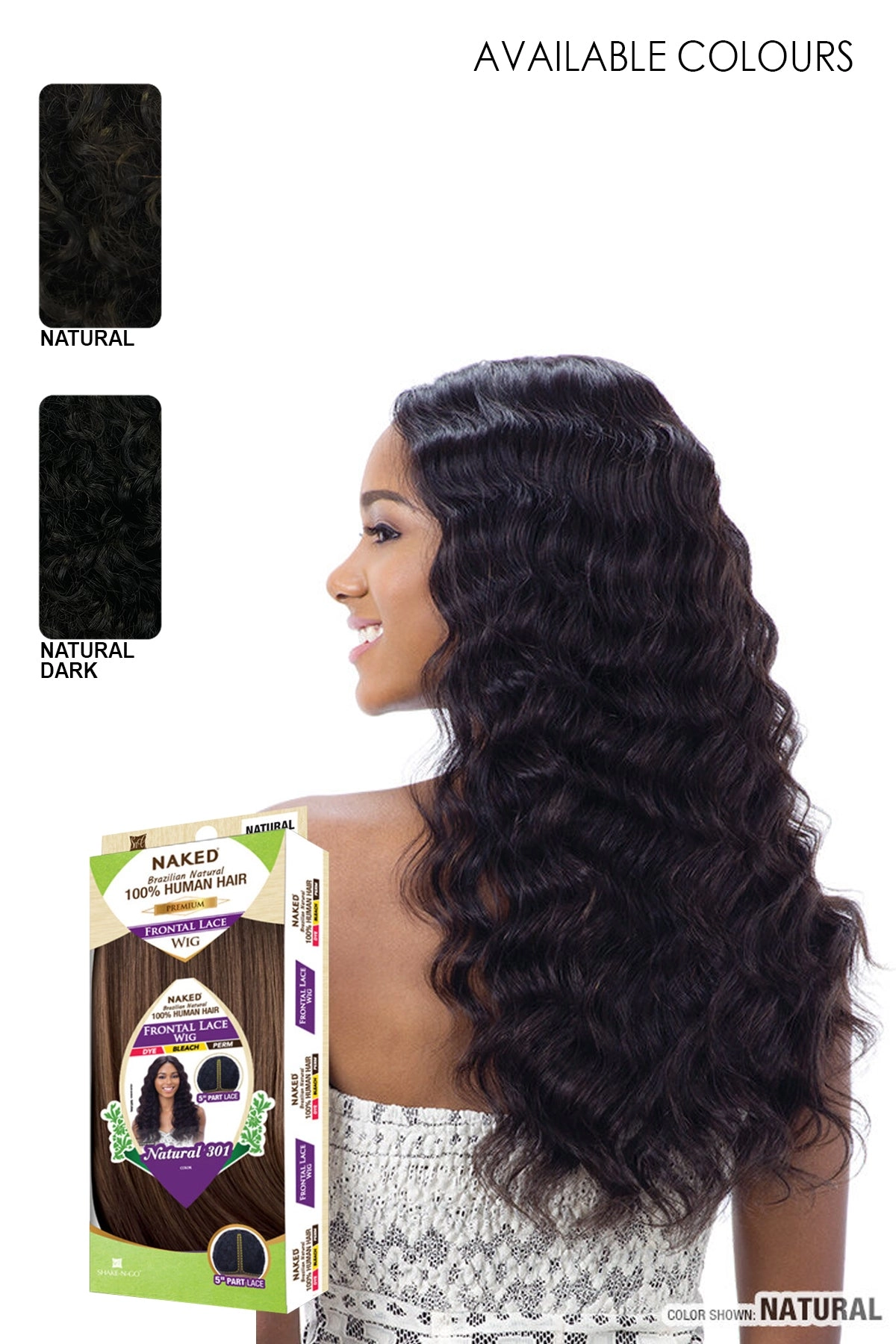 SHAKE N GO NAKED BRAZILIAN 100% HUMAN HAIR - NATURAL 301