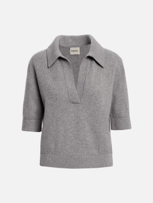 Shrunken Jo Sweater in Warm Grey