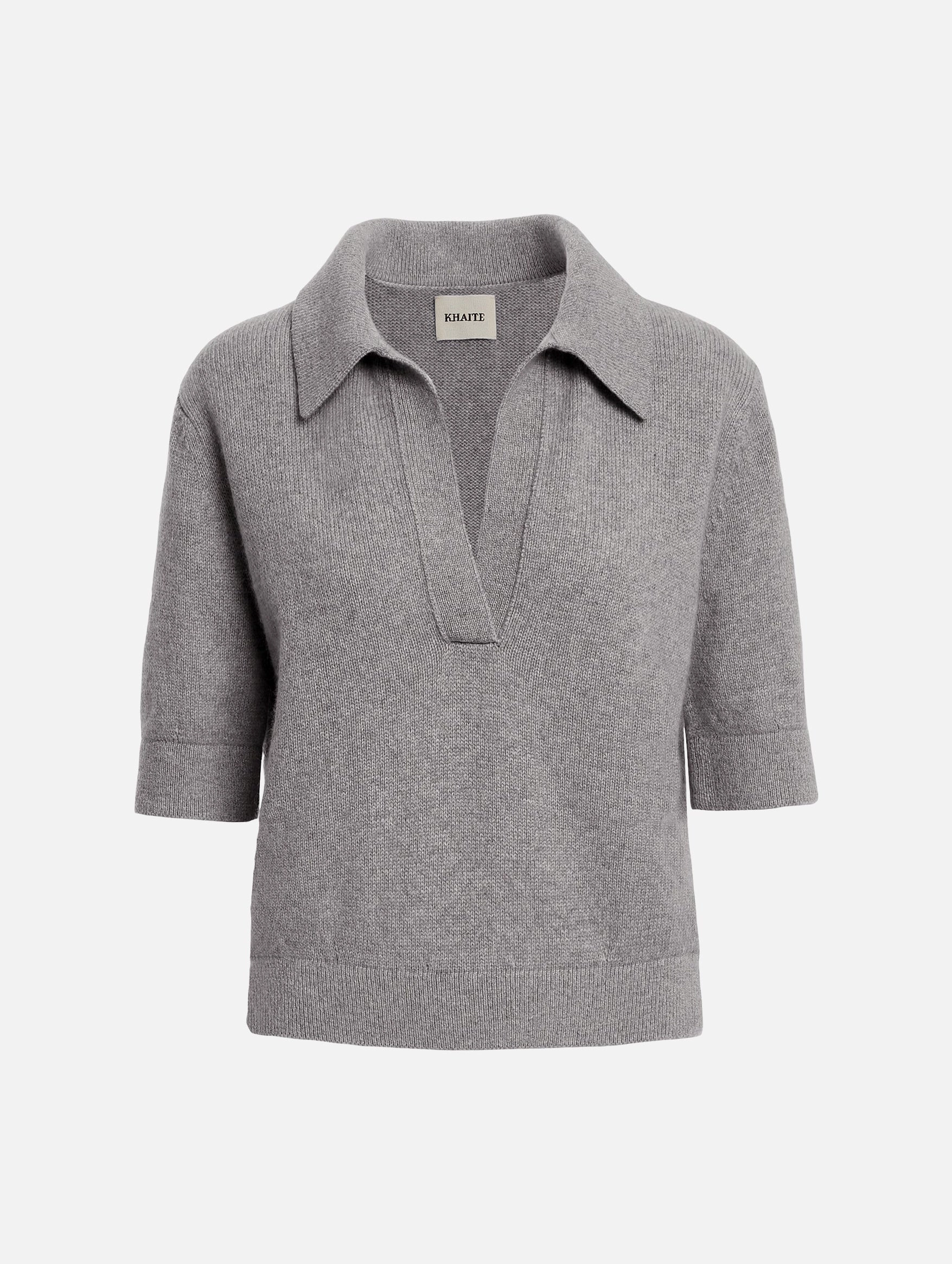 Shrunken Jo Sweater in Warm Grey