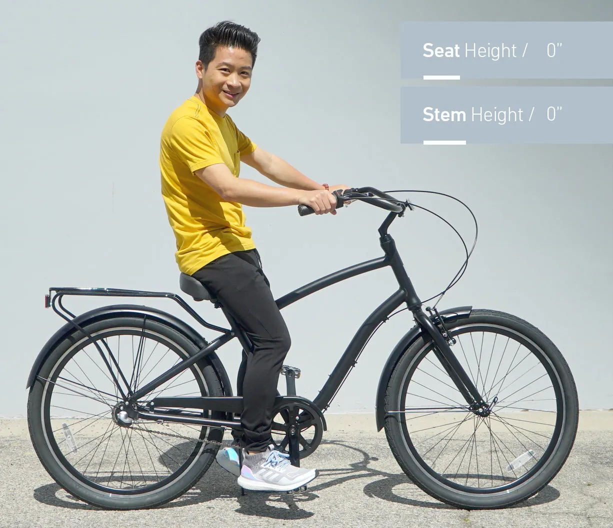 sixthreezero EVRYjourney Deluxe Men's 26" 7 Speed Hybrid Cruiser Bicycle w/ Integrated Lock, Basket, Light