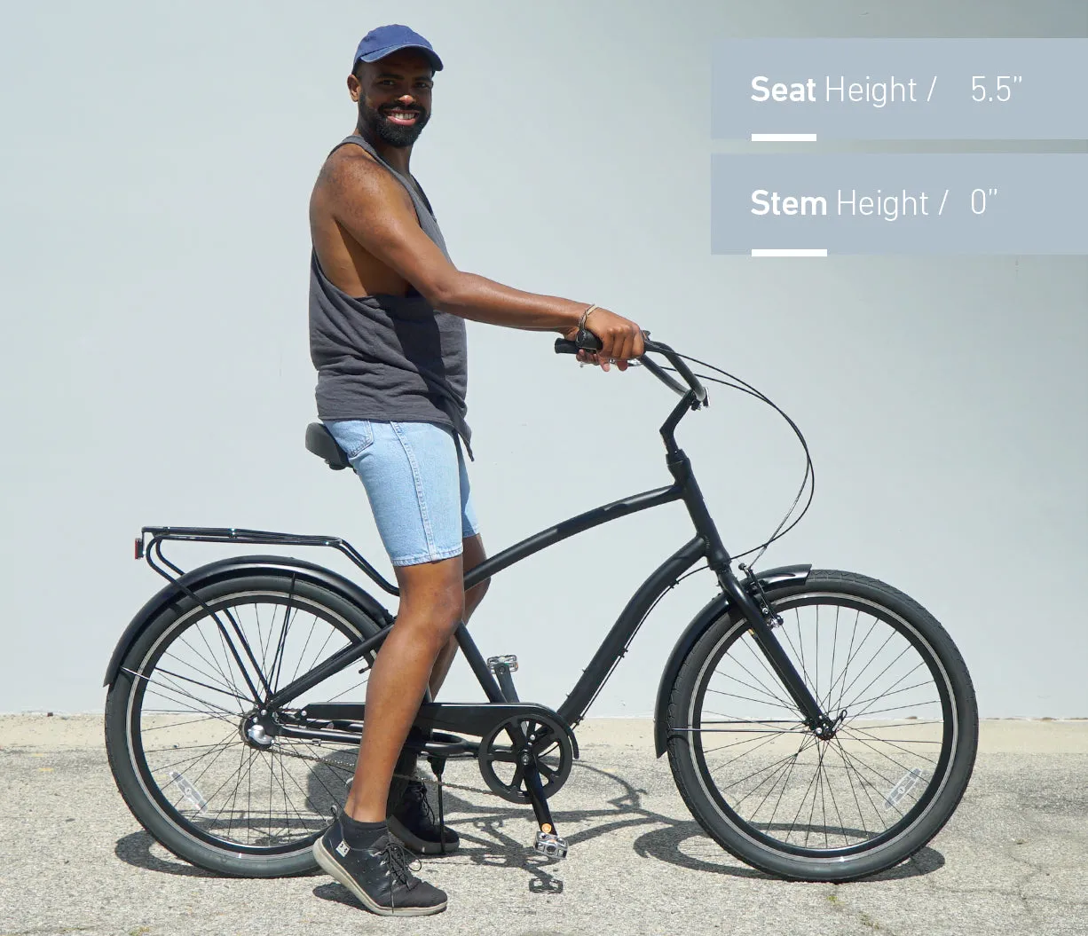 sixthreezero EVRYjourney Deluxe Men's 26" 7 Speed Hybrid Cruiser Bicycle w/ Integrated Lock, Basket, Light