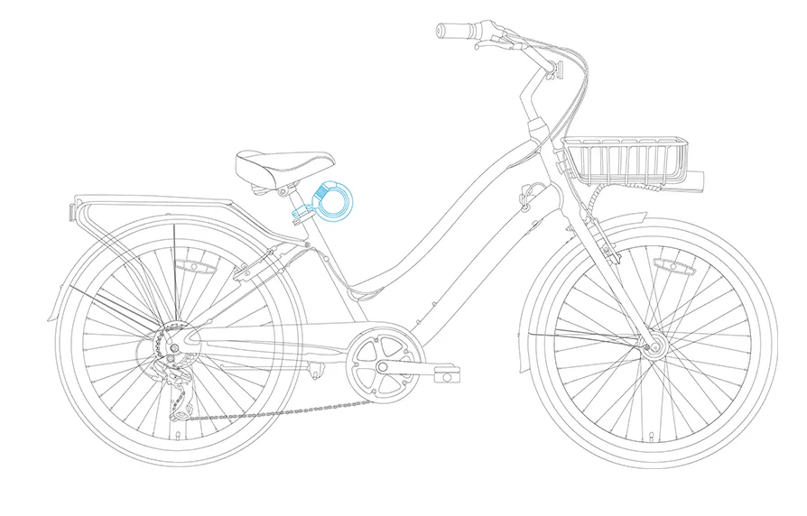 sixthreezero EVRYjourney Deluxe Men's 26" 7 Speed Hybrid Cruiser Bicycle w/ Integrated Lock, Basket, Light