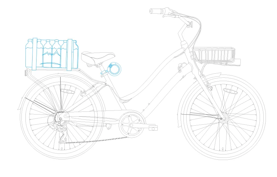 sixthreezero EVRYjourney Deluxe Men's 26" 7 Speed Hybrid Cruiser Bicycle w/ Integrated Lock, Basket, Light