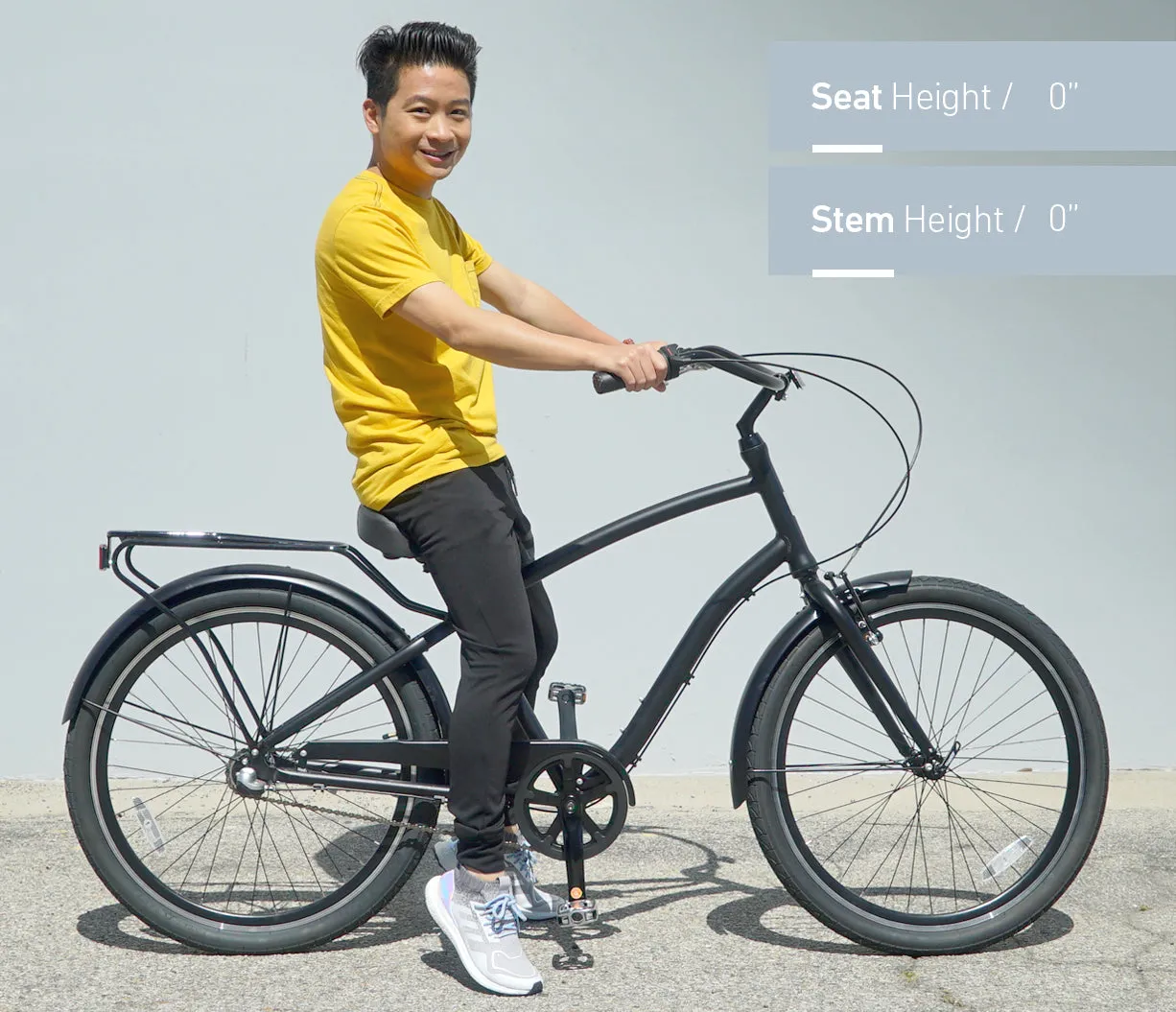 sixthreezero EVRYjourney Deluxe Men's 26" 7 Speed Hybrid Cruiser Bicycle w/ Integrated Lock, Basket, Light