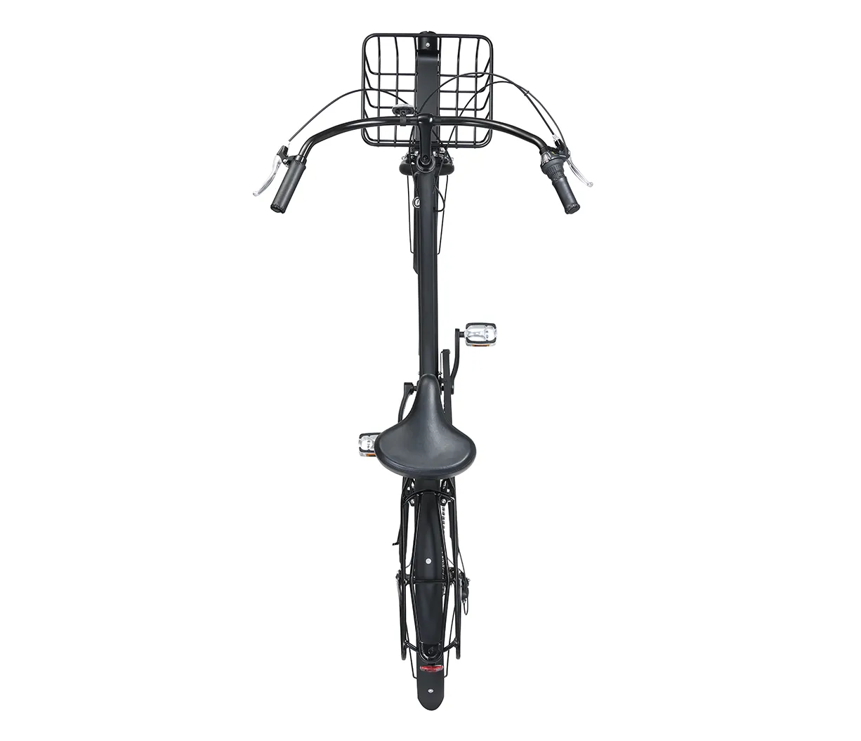 sixthreezero EVRYjourney Deluxe Men's 26" 7 Speed Hybrid Cruiser Bicycle w/ Integrated Lock, Basket, Light