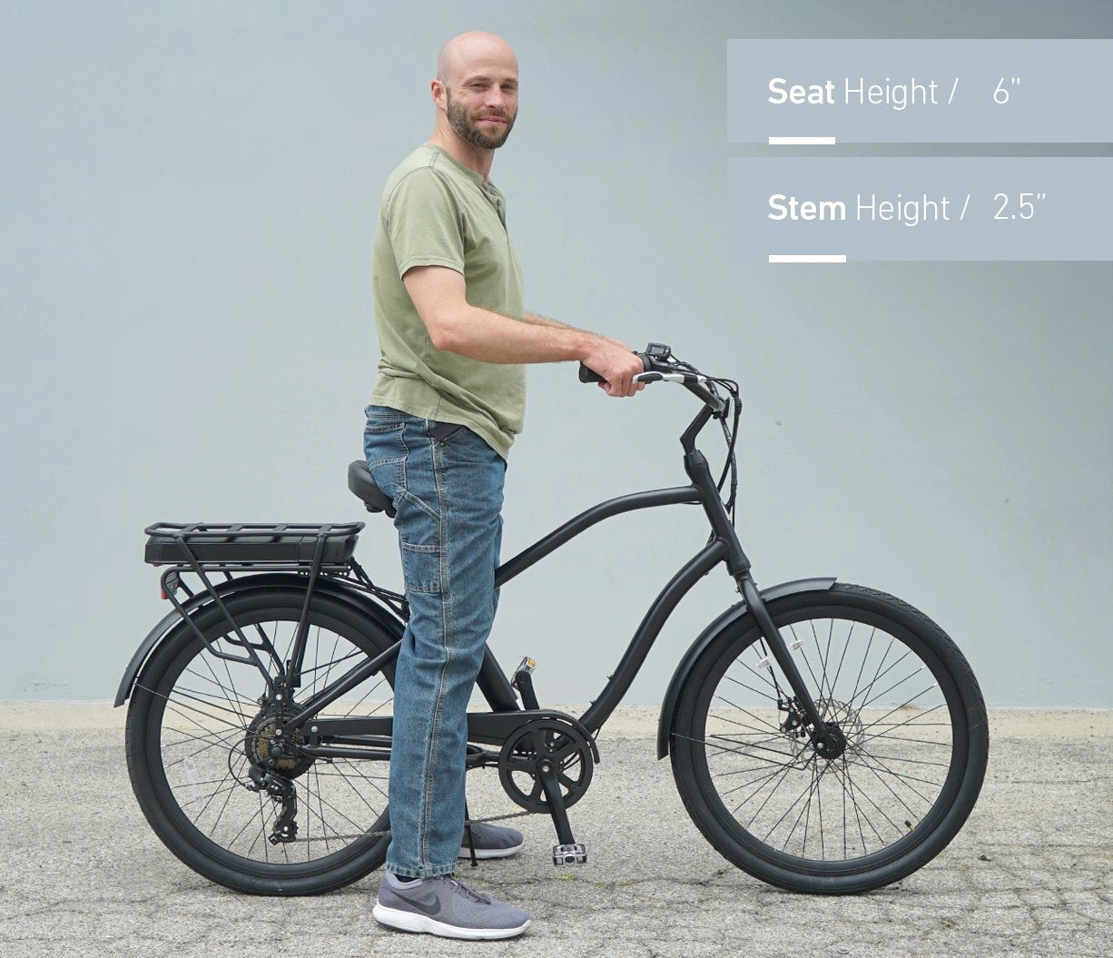 sixthreezero EVRYjourney Men's 7-Speed 500W Fat Tire Electric Bicycle