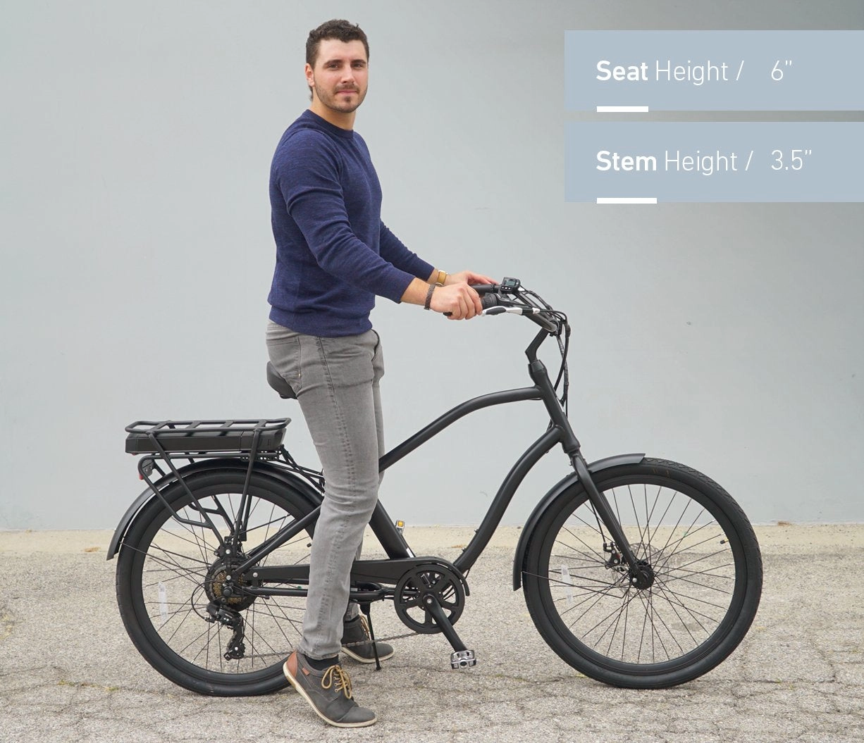 sixthreezero EVRYjourney Men's 7-Speed 500W Fat Tire Electric Bicycle