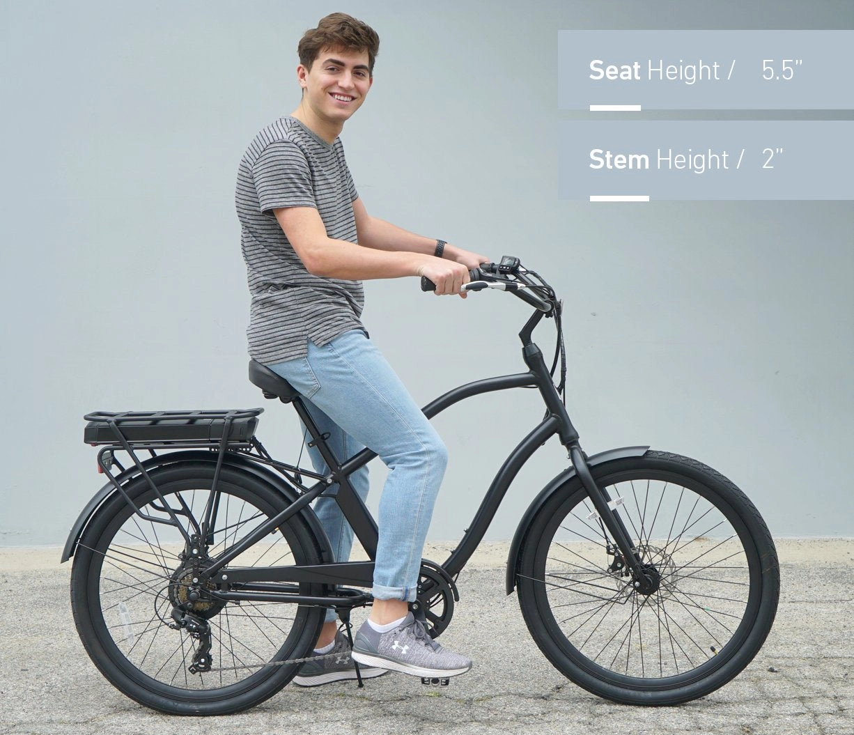 sixthreezero EVRYjourney Men's 7-Speed 500W Fat Tire Electric Bicycle