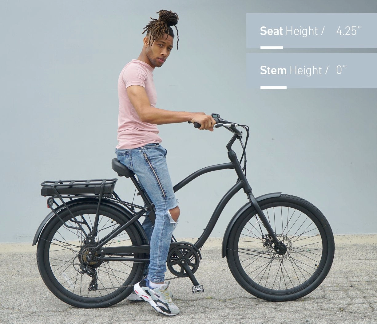 sixthreezero EVRYjourney Men's 7-Speed 500W Fat Tire Electric Bicycle