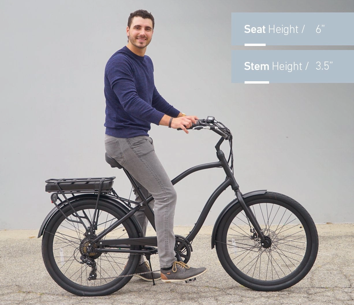 sixthreezero EVRYjourney Men's 7-Speed 500W Fat Tire Electric Bicycle