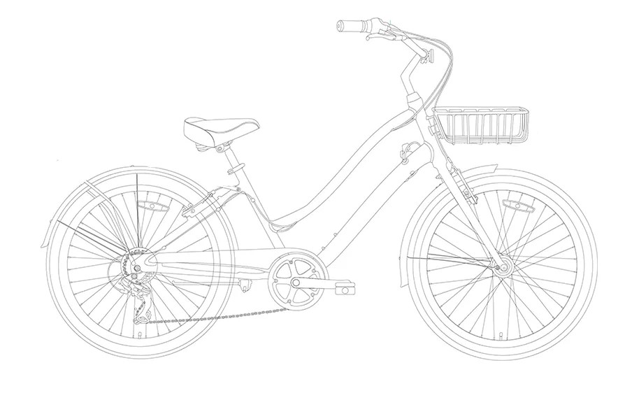 sixthreezero EVRYjourney Men's Casual Edition 7-Speed w/ Integrated Cable Lock and Basket