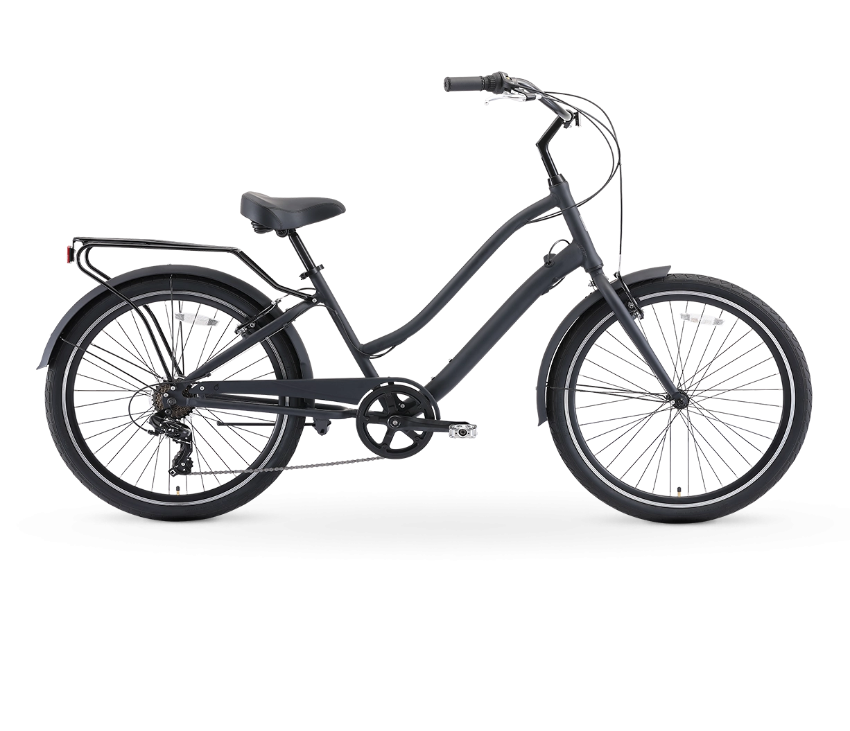 sixthreezero EVRYjourney Men's w/ Integrated Lock 26" 7-Speed Sport Hybrid Cruiser Bicycle