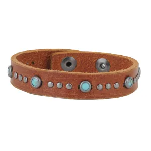 Skinny Turquoise and Studs Bracelet