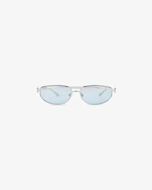 Slim Aviator Sunglasses - Silver Matcha