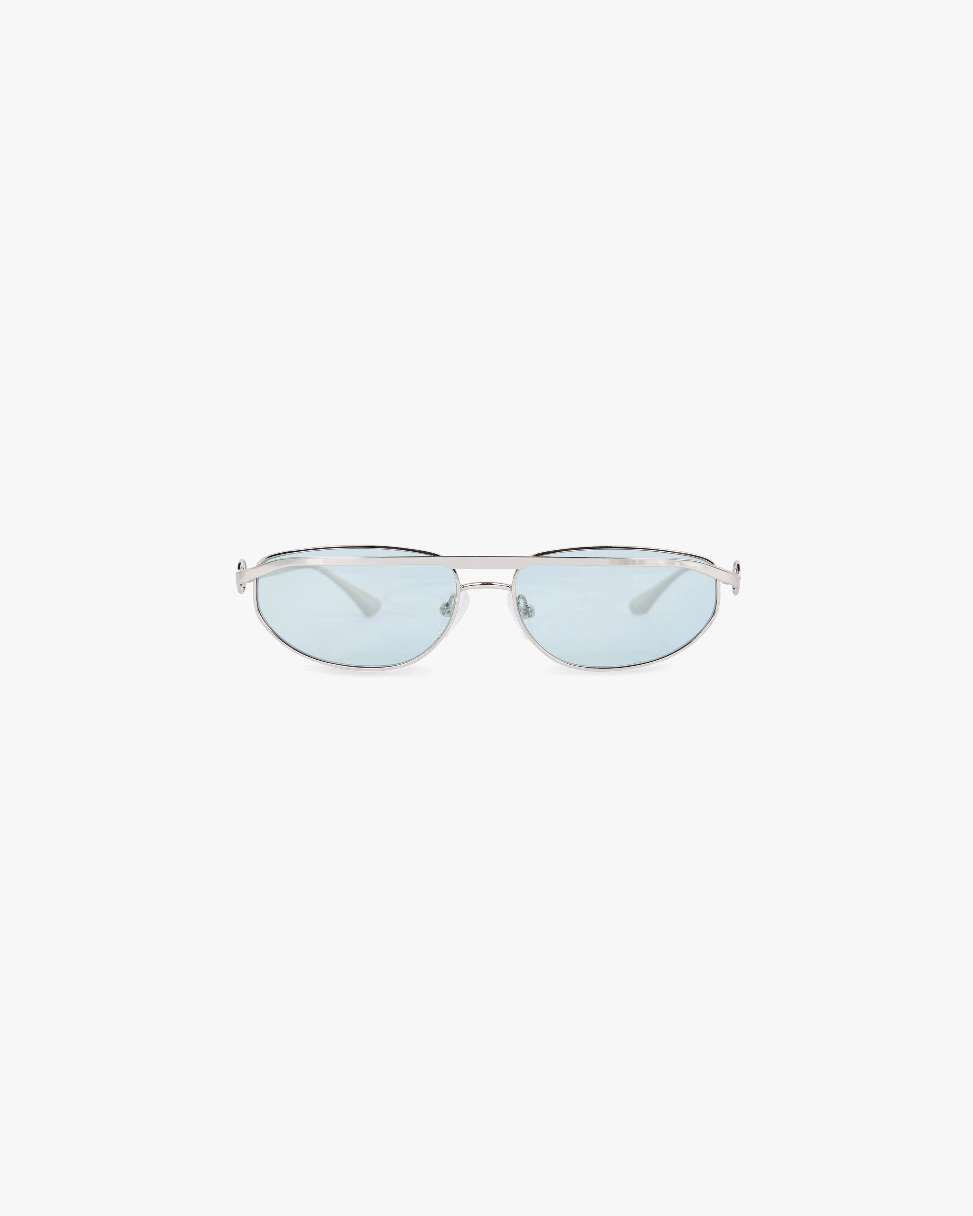 Slim Aviator Sunglasses - Silver Matcha