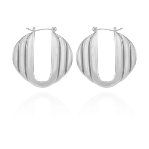 Stacked Link Hoop Earrings
