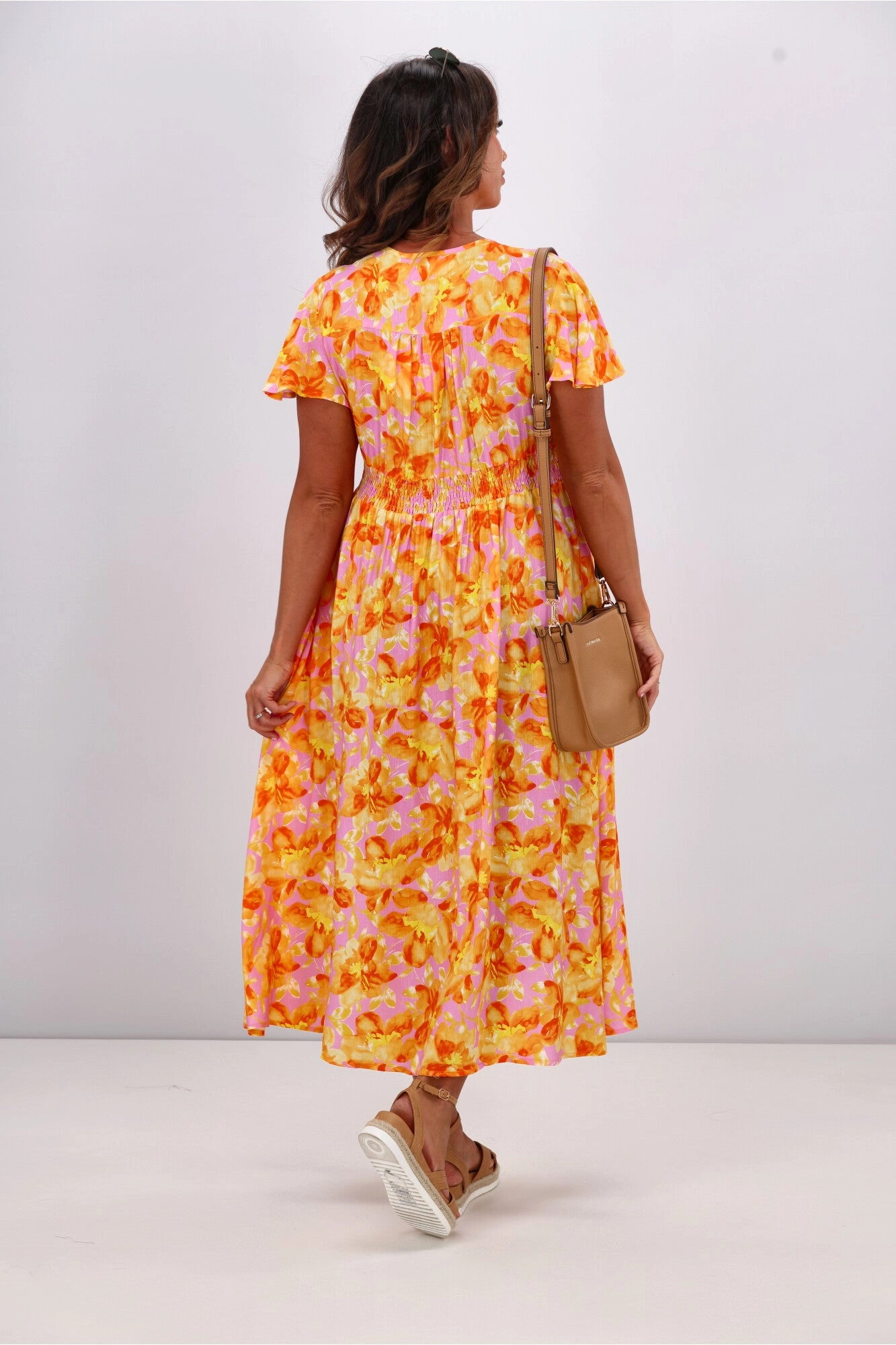 Sunday Boho Katelyn Dress Pink Floral
