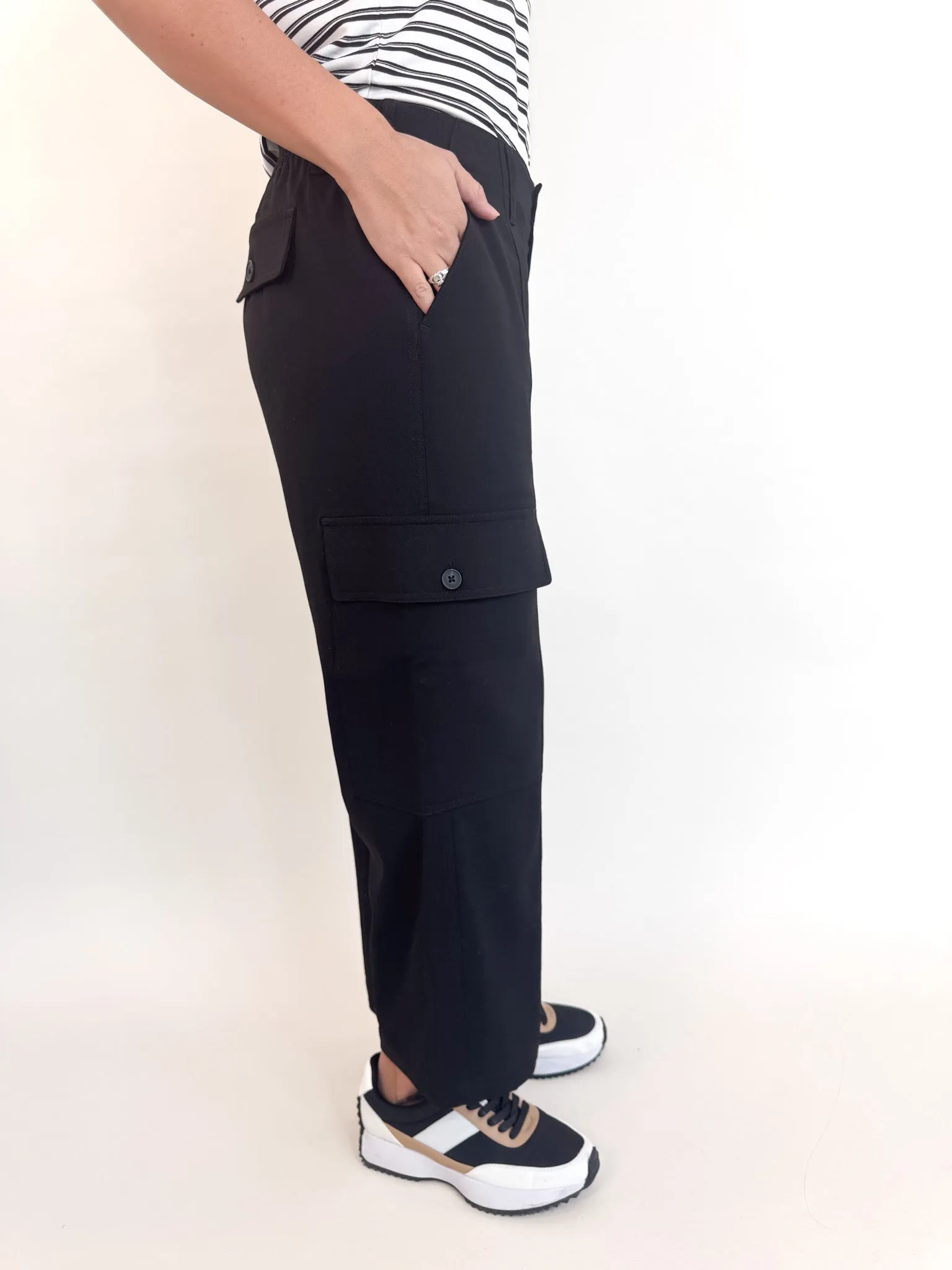 Tessa High Rise Cropped Cargo