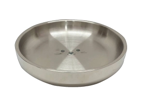 ThoozyPet Double Wall Insulated Stainless Steel Cat Plate