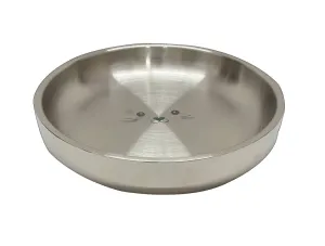 ThoozyPet Double Wall Insulated Stainless Steel Cat Plate