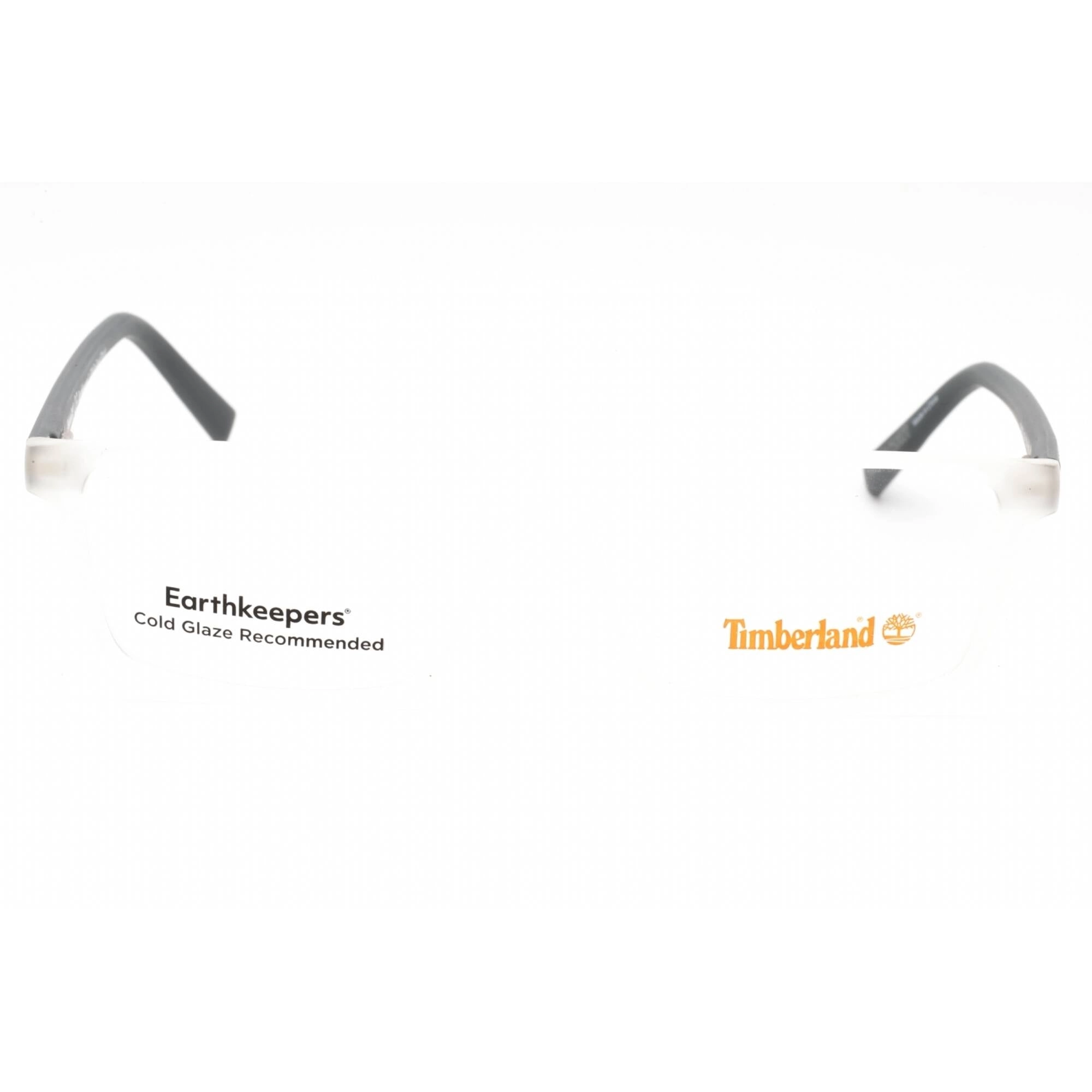 Timberland Men's Eyeglasses - Crystal Plastic Rectangular Full Rim Frame | TB1732 026