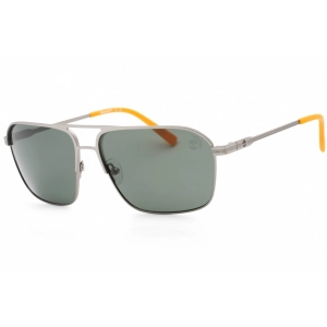 Timberland Men's Sunglasses - Matte Gunmetal Full Rim Rectangular Frame | TB9316 09R