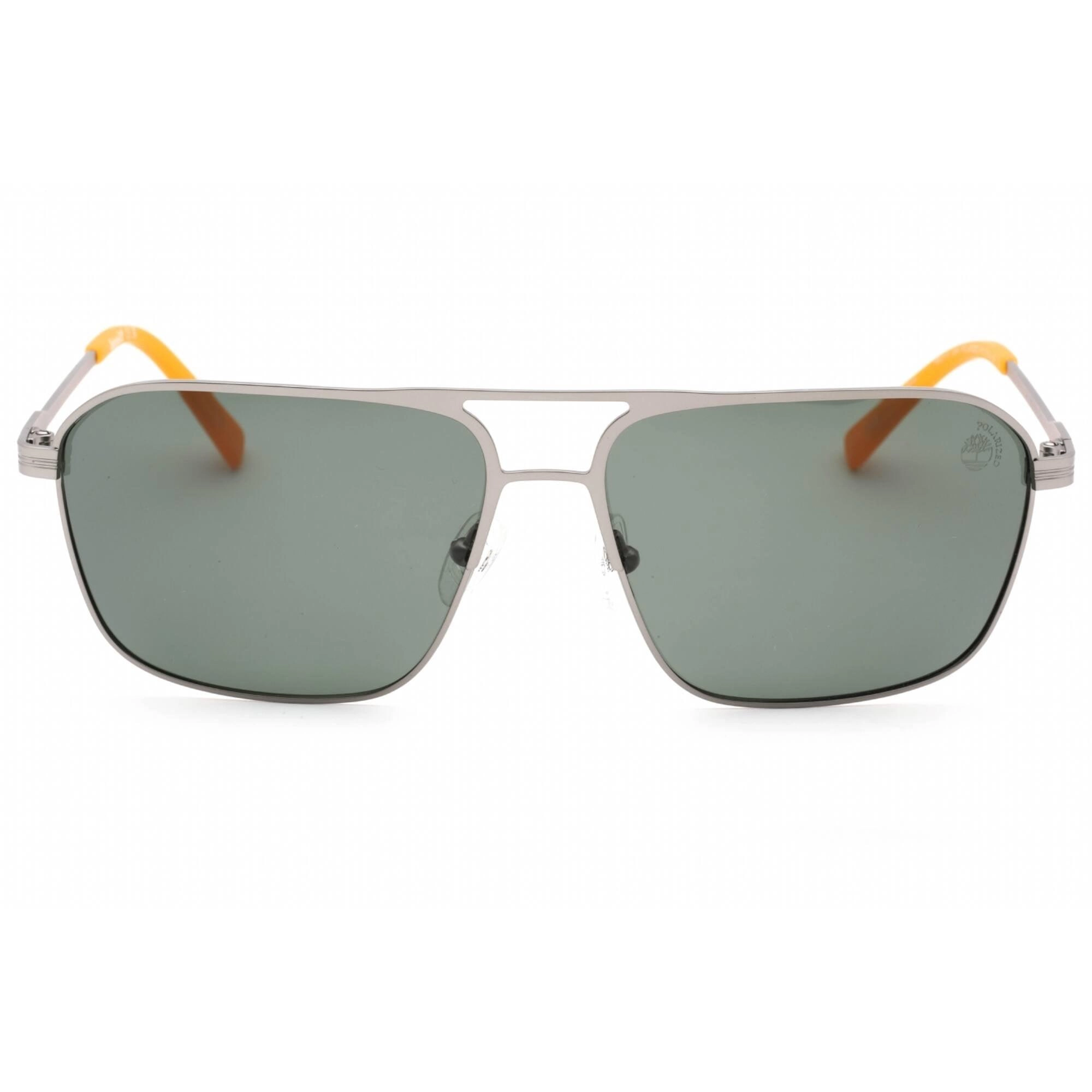 Timberland Men's Sunglasses - Matte Gunmetal Full Rim Rectangular Frame | TB9316 09R