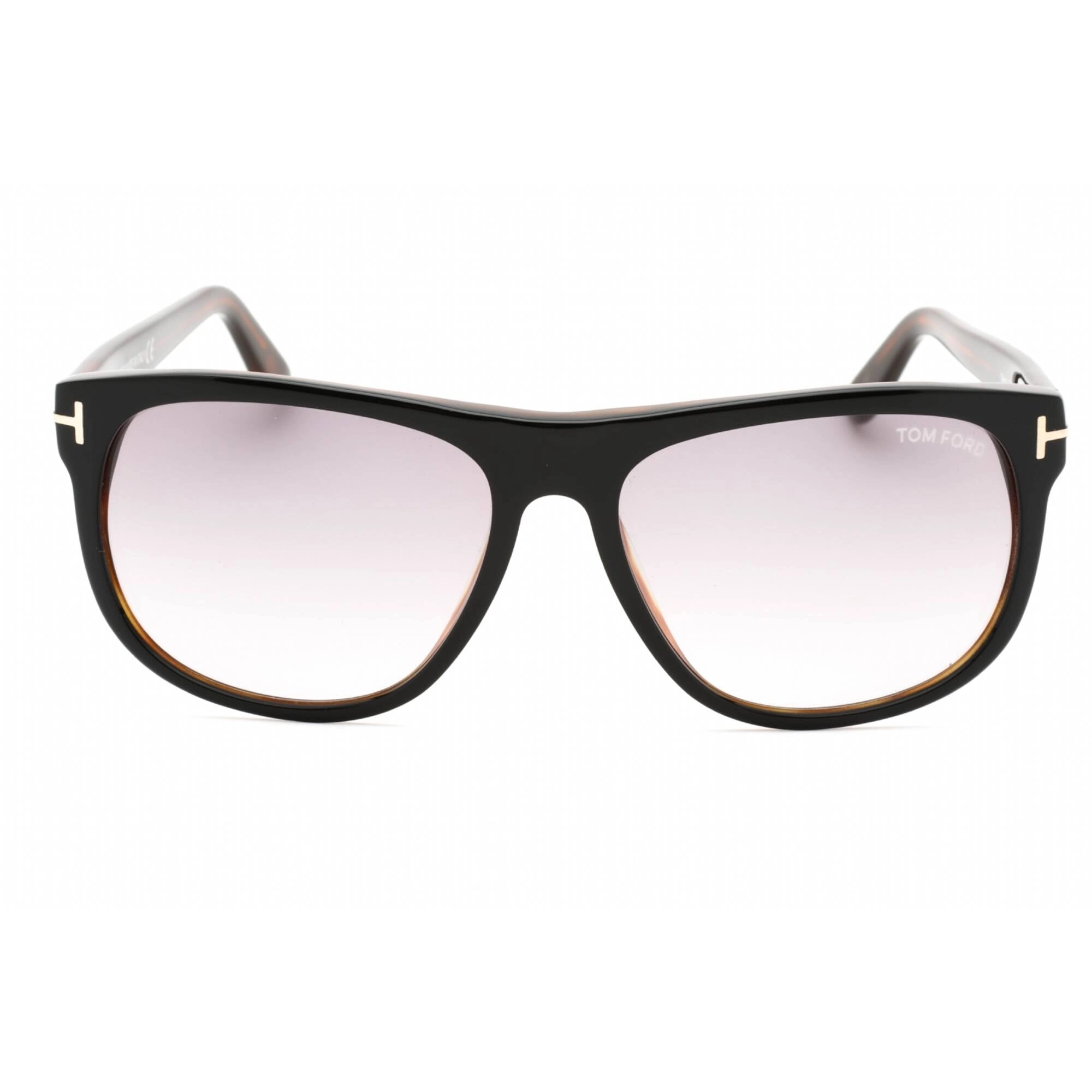 Tom Ford Men's Sunglasses - Shiny Black Acetate Rectangular Full Rim | FT0236 05B