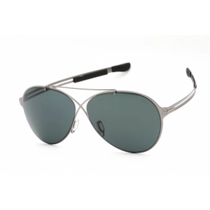 Tom Ford Men's Sunglasses - Shiny Dark Ruthenium Aviator Full Rim Frame | FT0828 12V