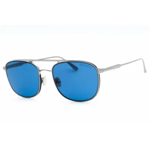 Tom Ford Men's Sunglasses - Shiny Light Ruthenium Metal Navigator Frame | FT0827 14V