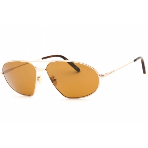 Tom Ford Men's Sunglasses - Shiny Rose Gold Metal Pilot Frame Brown Lens | FT0771 28E