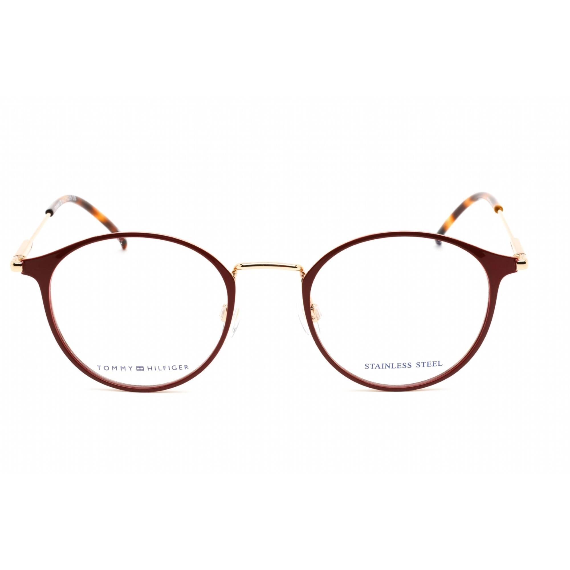 Tommy Hilfiger Men's Eyeglasses - Red Stainless Steel Round Shape Frame | TH 1771 C9A