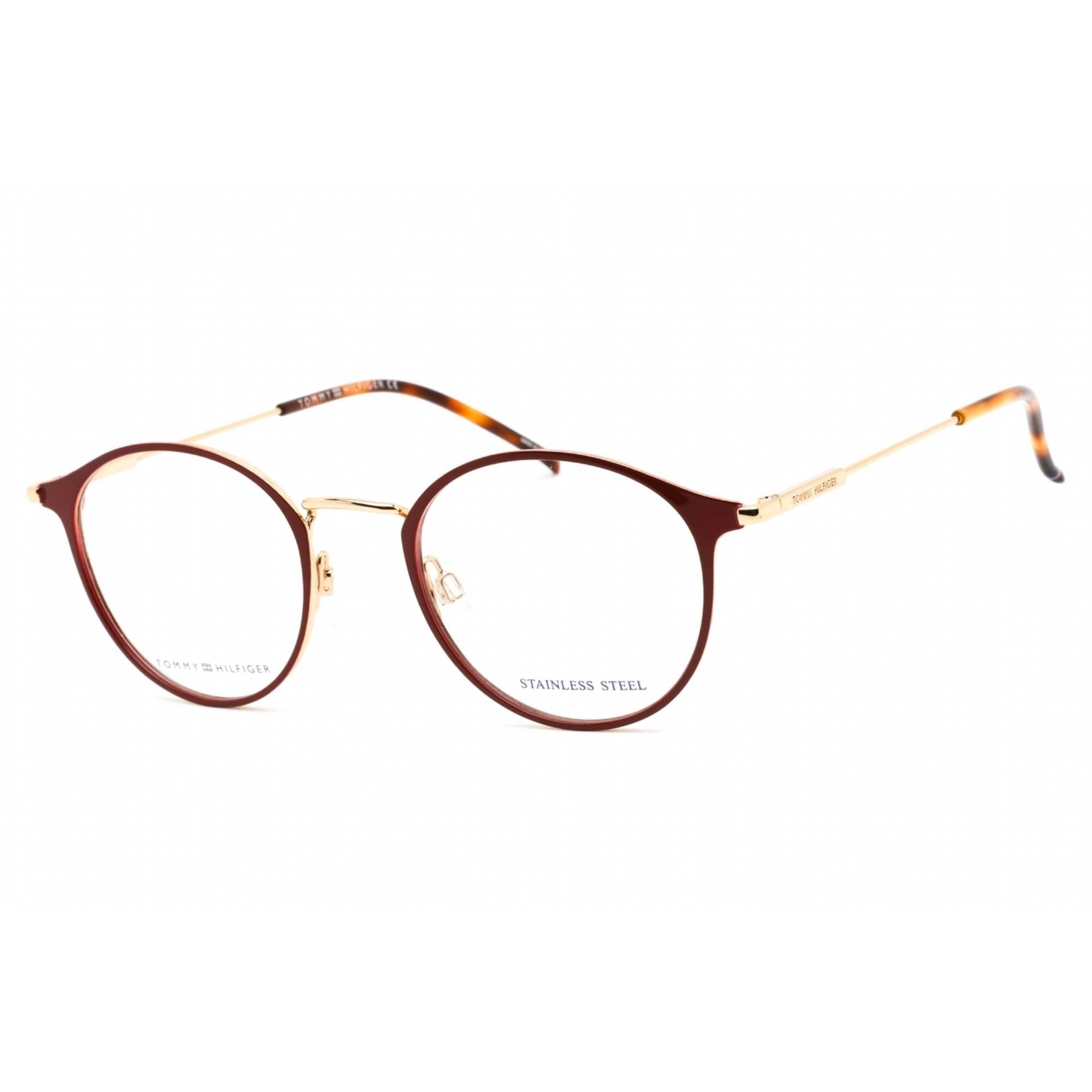 Tommy Hilfiger Men's Eyeglasses - Red Stainless Steel Round Shape Frame | TH 1771 C9A