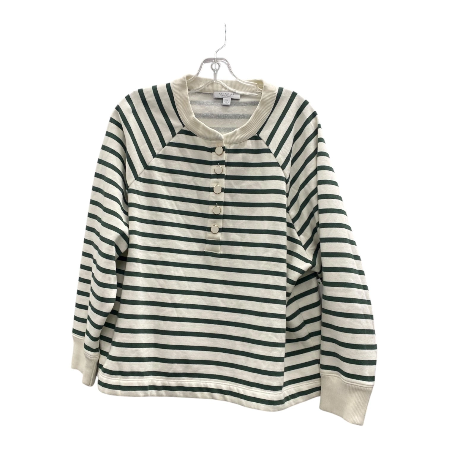 Top Ls By Ann Taylor In Green, Size:Xlp