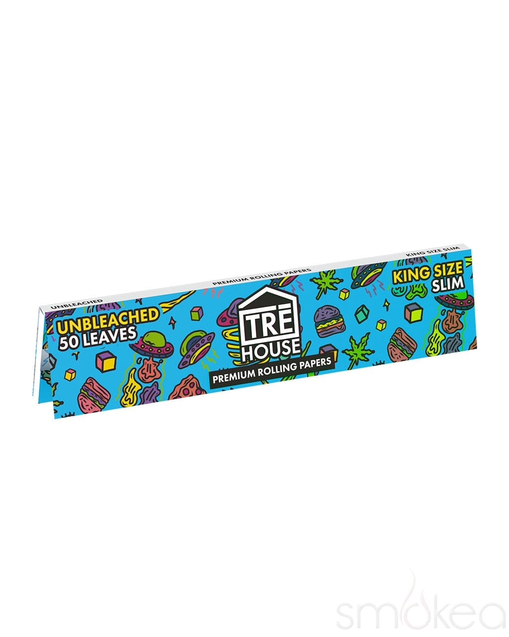 TRĒ House King Size Slim Premium Unbleached Rolling Papers