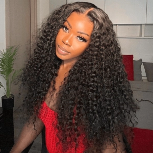 Tuneful 13x6 Transparent Lace Front Human Hair Wigs Brazilian Curly 6x5 Wear Go Wigs