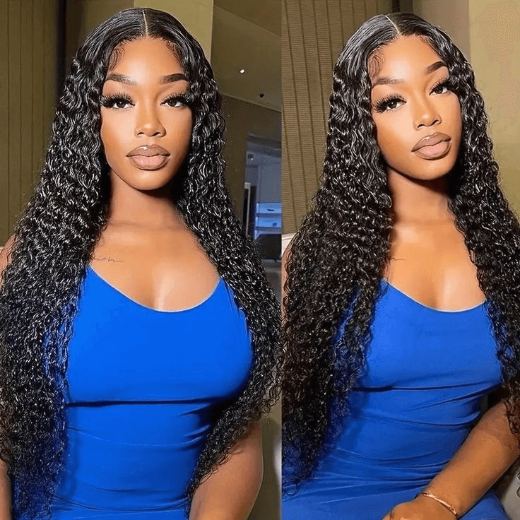 Tuneful 13x6 Transparent Lace Front Human Hair Wigs Brazilian Curly 6x5 Wear Go Wigs