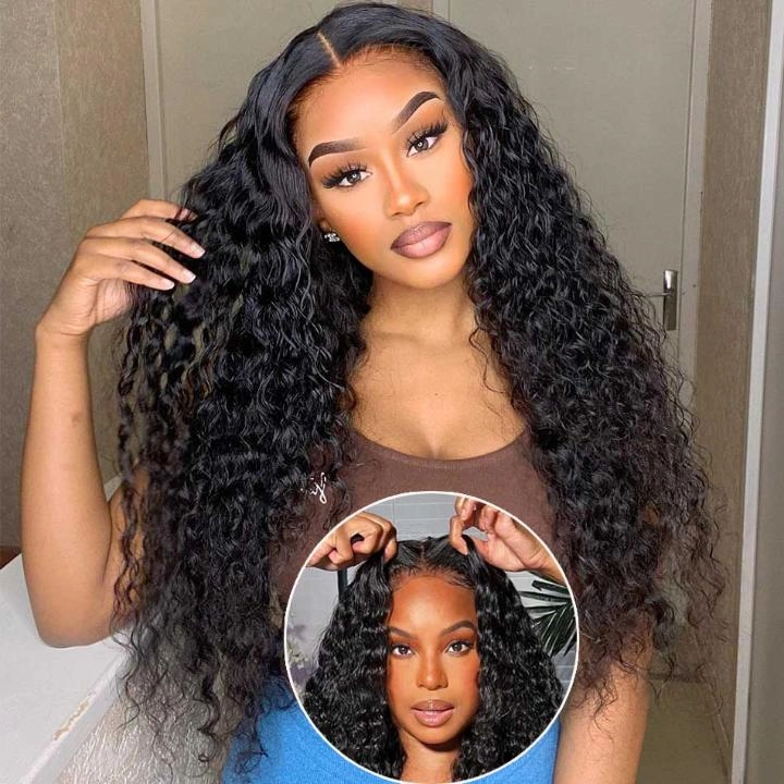 Tuneful 6x5 Pre-Styled Lace Ready To Wear Glueless Deep Wave Human Hair Wigs