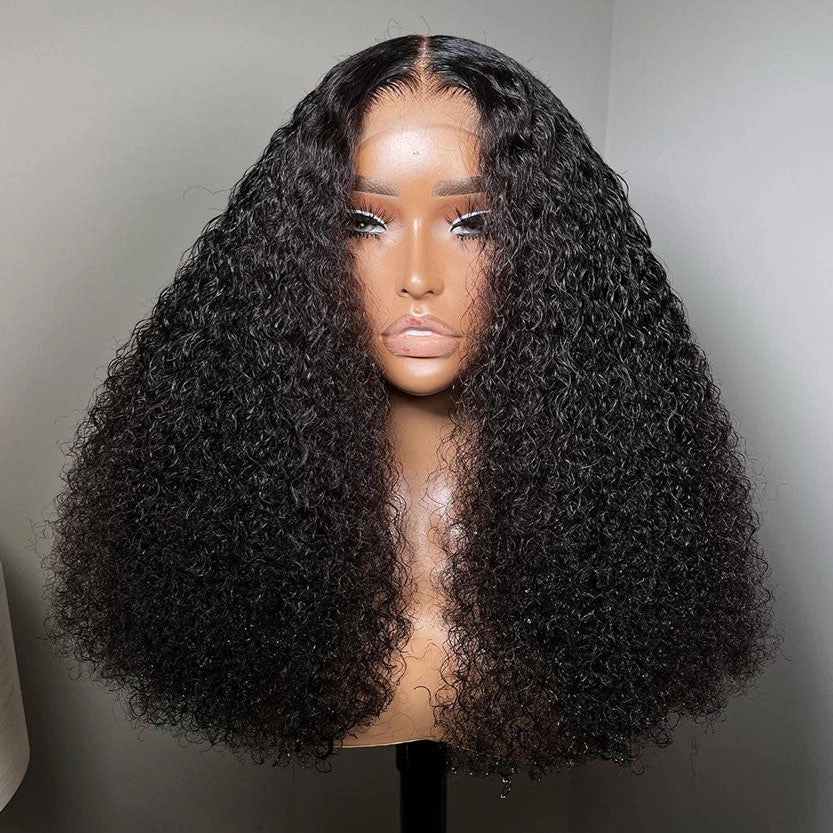 Tuneful Big Curly 250% Density Double Drawn Jerry Curly Fluffy Bouncy Wigs
