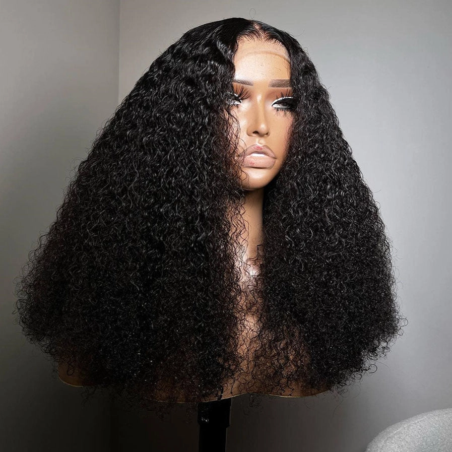 Tuneful Big Curly 250% Density Double Drawn Jerry Curly Fluffy Bouncy Wigs