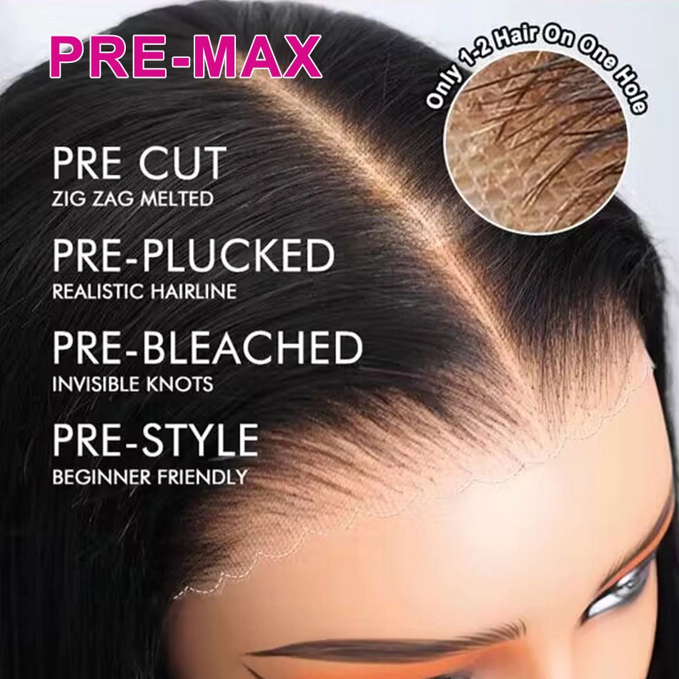 Tuneful Ready To Wear M-Cap 9x6 Pre Max Part Max Lace Staright Glueless Wigs