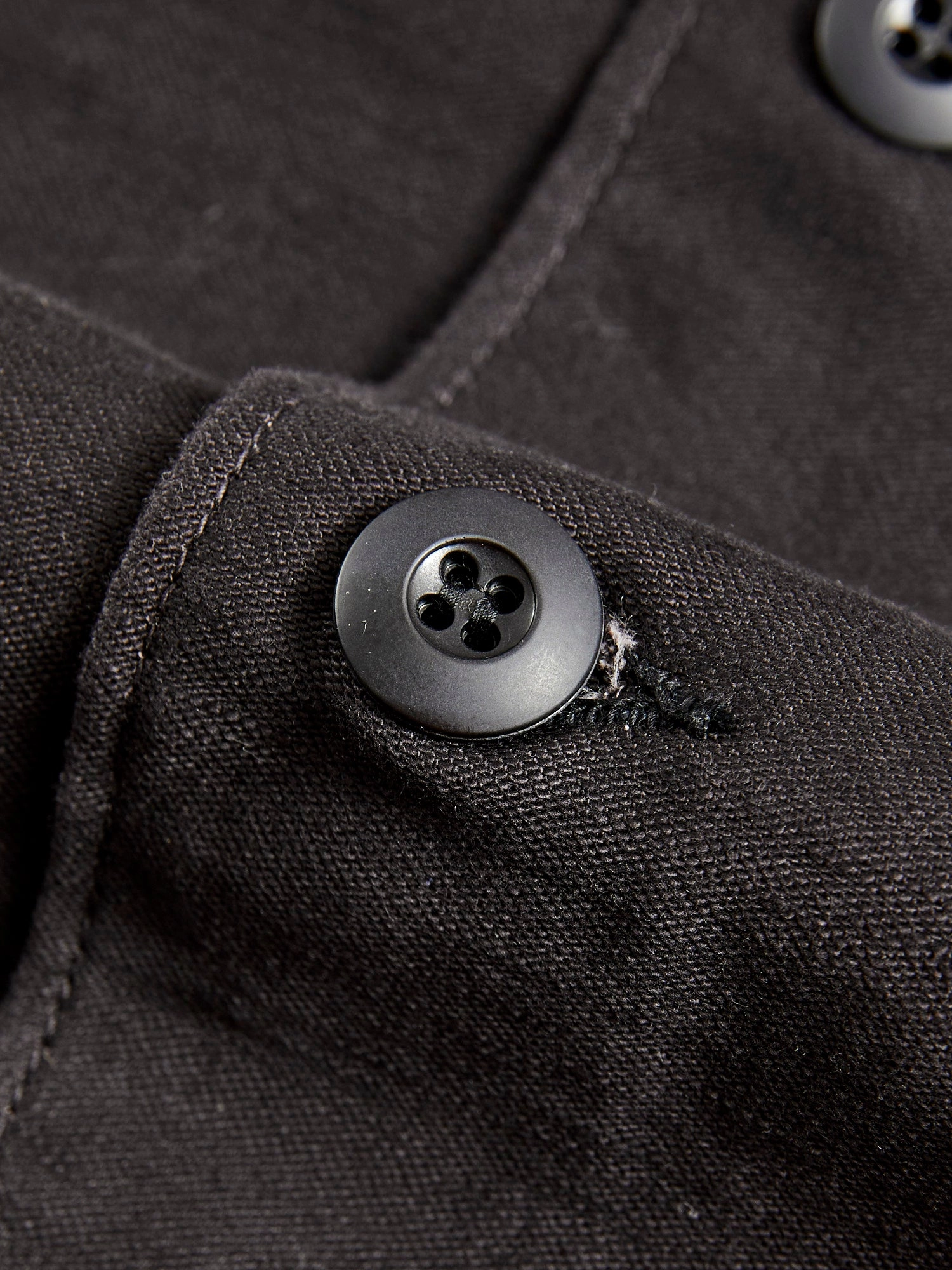 US Army Fatigue Shirt in Black Stone